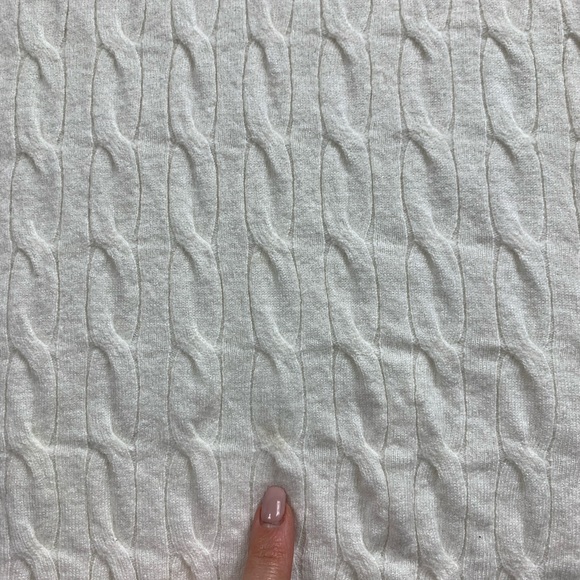 Sandro ECRU Emma Wool Cashmere Tie-Waist Cable-Knit Sweater - Picture 10 of 13